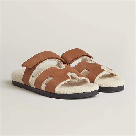 hermes fur chypre sandals|Hermes sandals second hand.